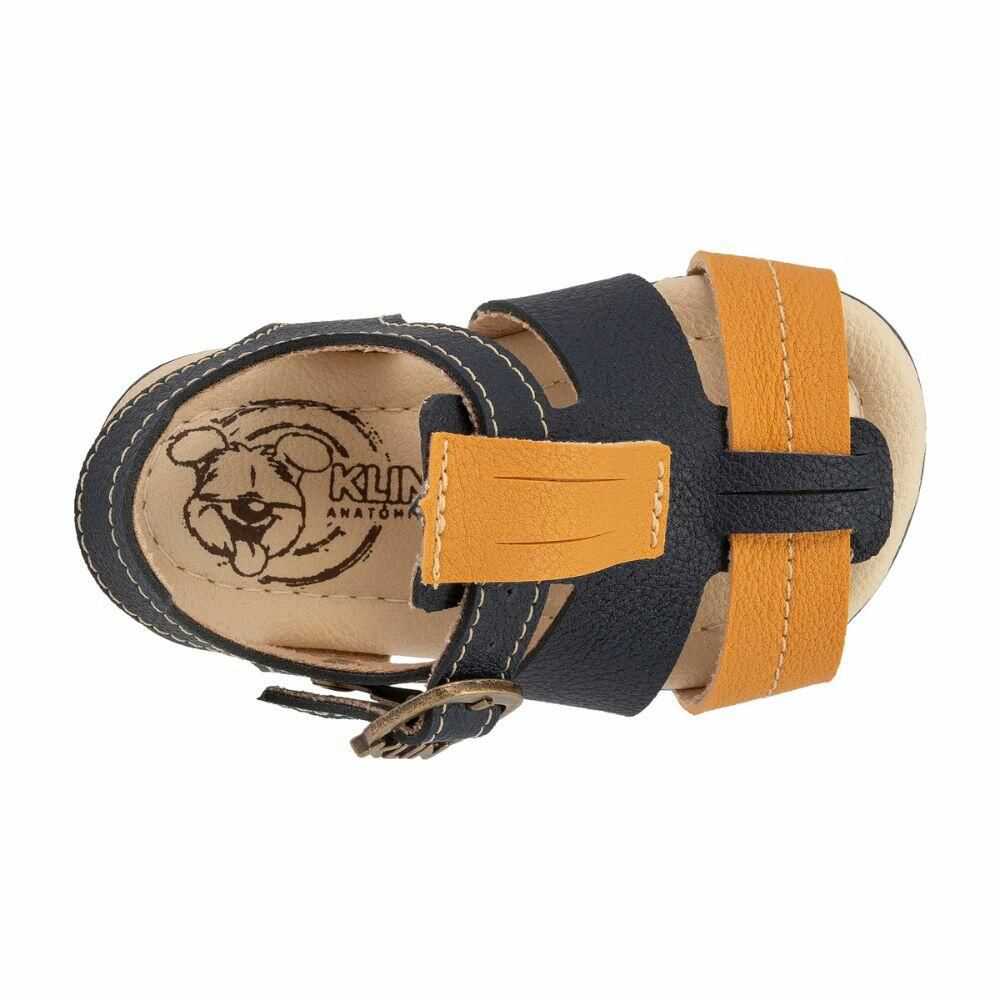 16718- SANDALIA CUP CAKE AZUL/CARAMELO-KLIN - Imagem 4