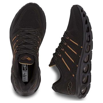 16780-TENIS PRETO/DOURADO-OLYMPIKUS CYBER 4 - Imagem 4